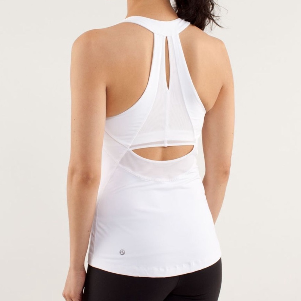 Lululemon Athletica White Make It Count Tank